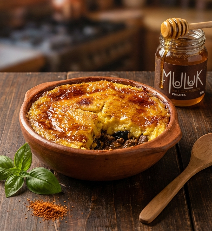 Pastel de Choclo con Pino Negro