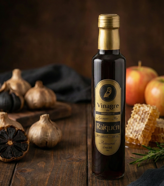 Vinagre de manzana con Ajo Negro y Miel